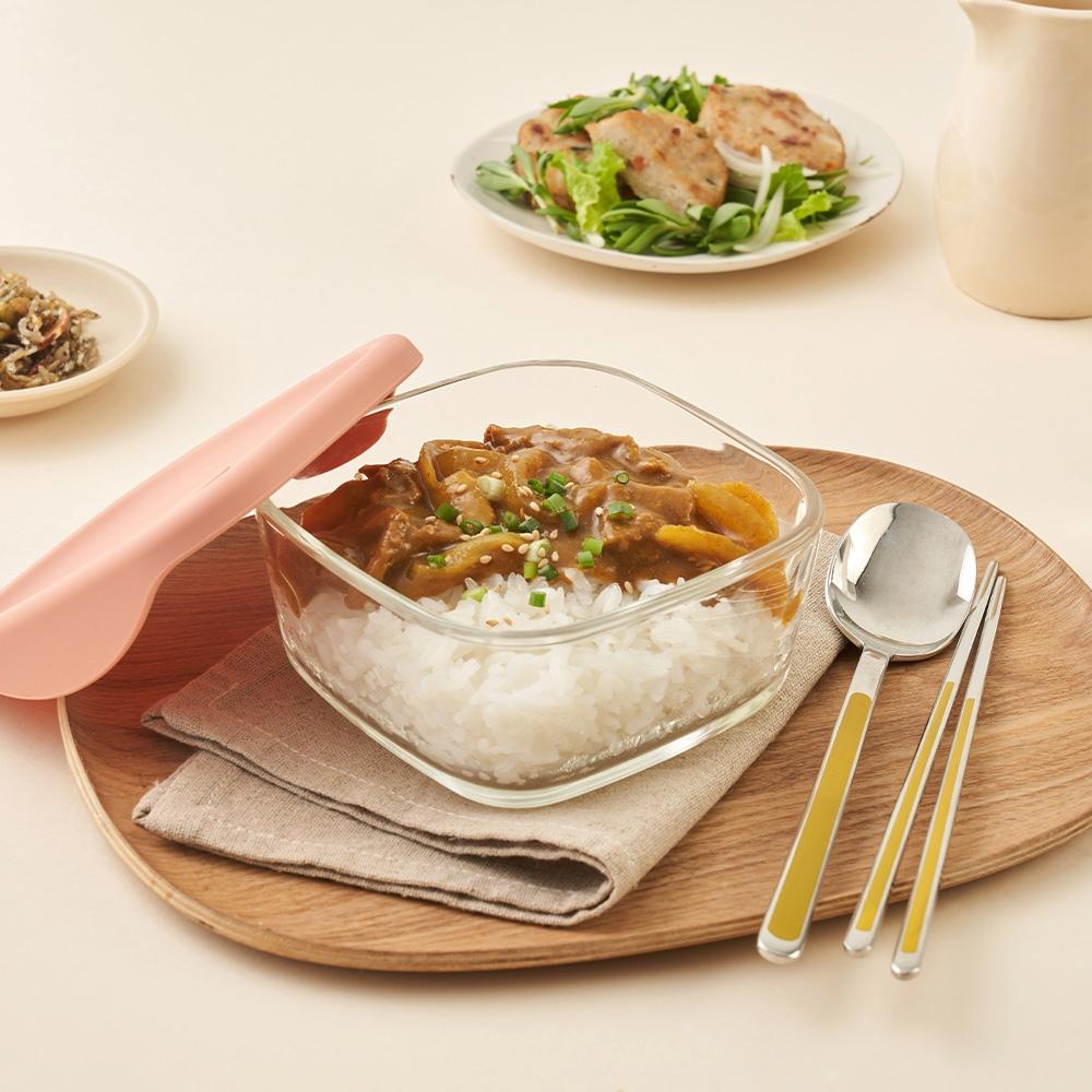 LocknLock Barohanki Light Rice Storage Container Set 320ml 3-Piece