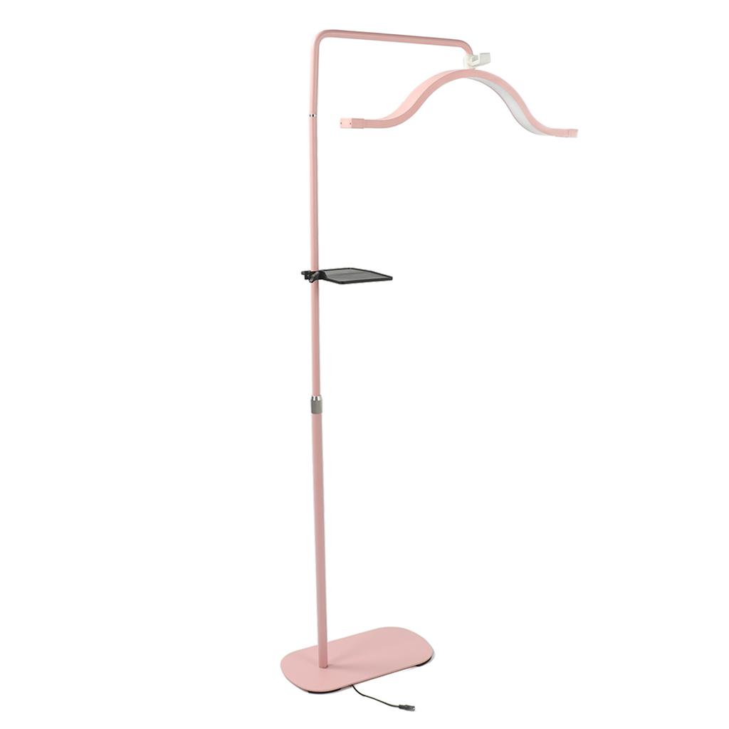 Half Moon Floor Light 45W 29 Inch 3200K to 5600K Adjustable Standing Lash Lamp with Phone Clip for