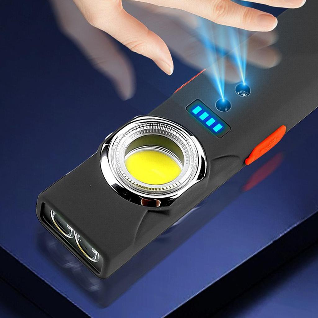 Work Flashlight Motion Sensor Survival Equipment Type-C Rechargeable Flashlight For Nighttime Home Repair Camping Hiking Fishing