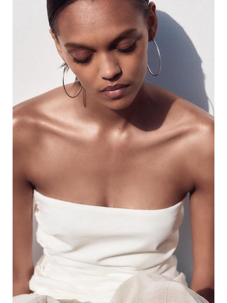 2025 Spring/Summer Women's One-Shoulder Slim Spliced Dress with Wide Hem