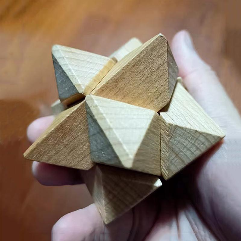 LuBan Lock Achteckiges Kugelpuzzle – Geometrisches Denkspiel – IQ-Test – Lernspielzeug für Kinder und Erwachsene – Intellektuelle Geschenke