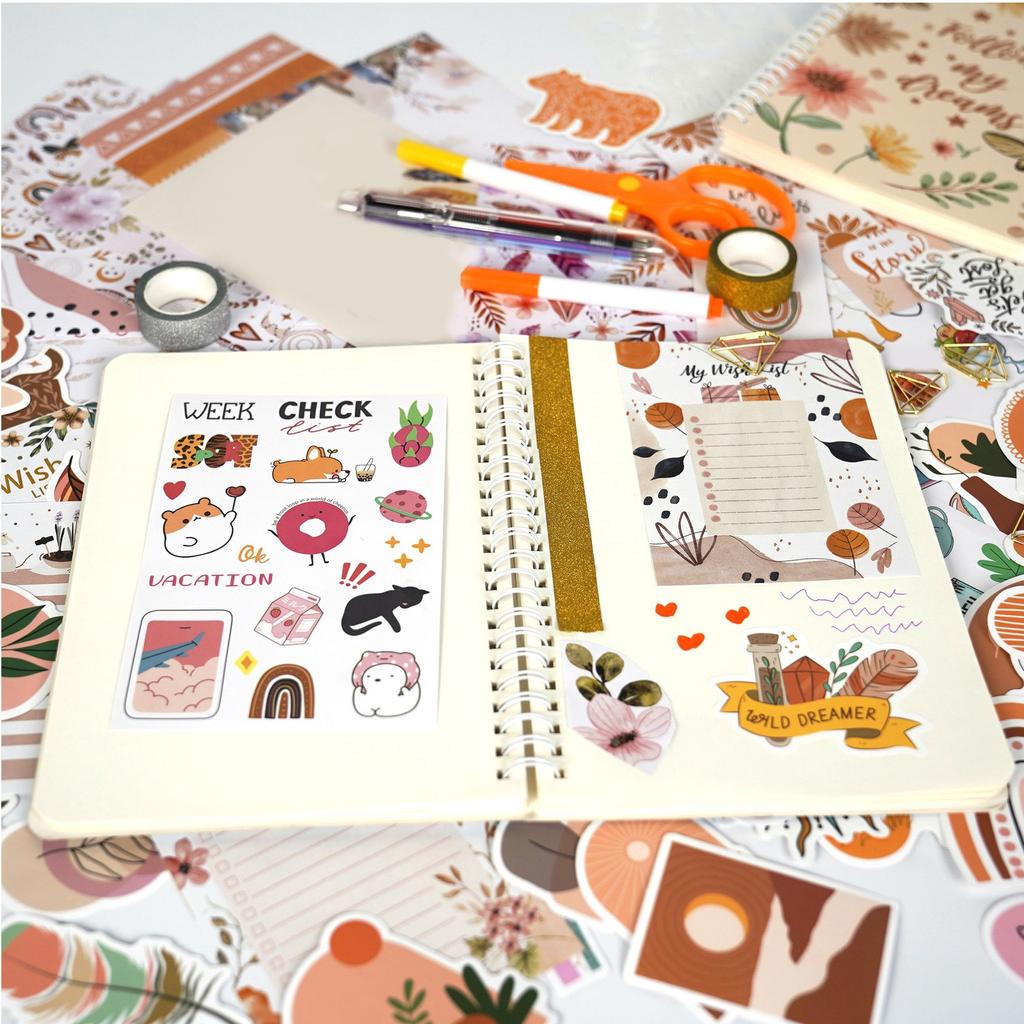 Girls Journal Sets, Scrapbooking Supplies Sets, Cute Arts And Crafts Sets For Teens And Kids, Personalized Journal Making Supplies1ml