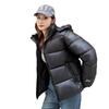 Bread Coat Black Gold Short Down Cotton Coat Women's New Winter Coat Thick Cotton Jacket