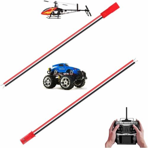 GTIWUNG 30 Pairs JST 2-Pin Male/Female Connector Plugs with 10CM/15CM 22AWG Cables for RC BEC LiPo Battery