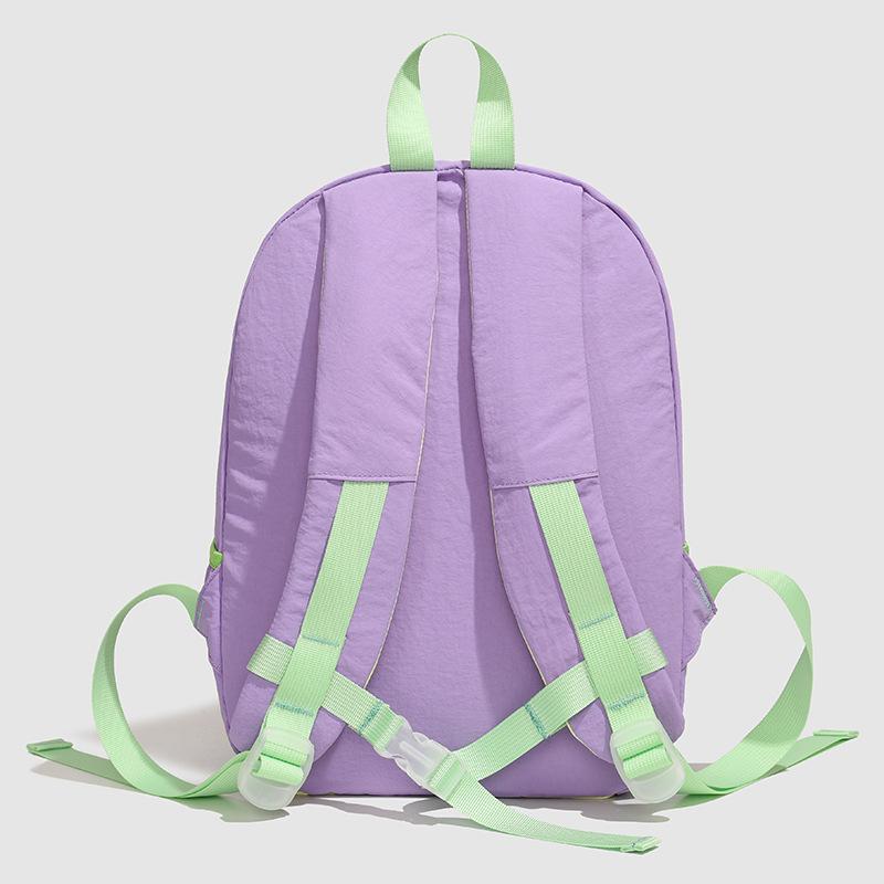 Schoolbag new Korean version large-capacity color matching outdoor travel backpack fashionable and lightweight trendy men's trendy women's casual