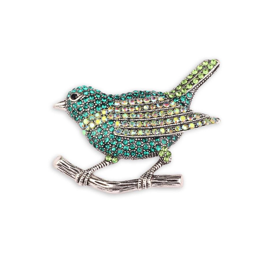 

Брошь-птица, инкрустированная деньгами, универсальна и высококлассна. Это редкая животная корсажная брошь для одежды One Size зелёный