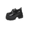 9Cm thick-soled British small leather shoes women's 2025 new autumn versatile muffin single shoes small height-increasing loafers