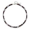 Boho Simple Polymer Clay Black and White Choker Necklace for Women Men Summer Vintage Short Clavicle Chain Party Jewelry Gift