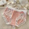 Women S Mid Waist Lace Modal Underwear 7a Antibacterial Plus Size Panties