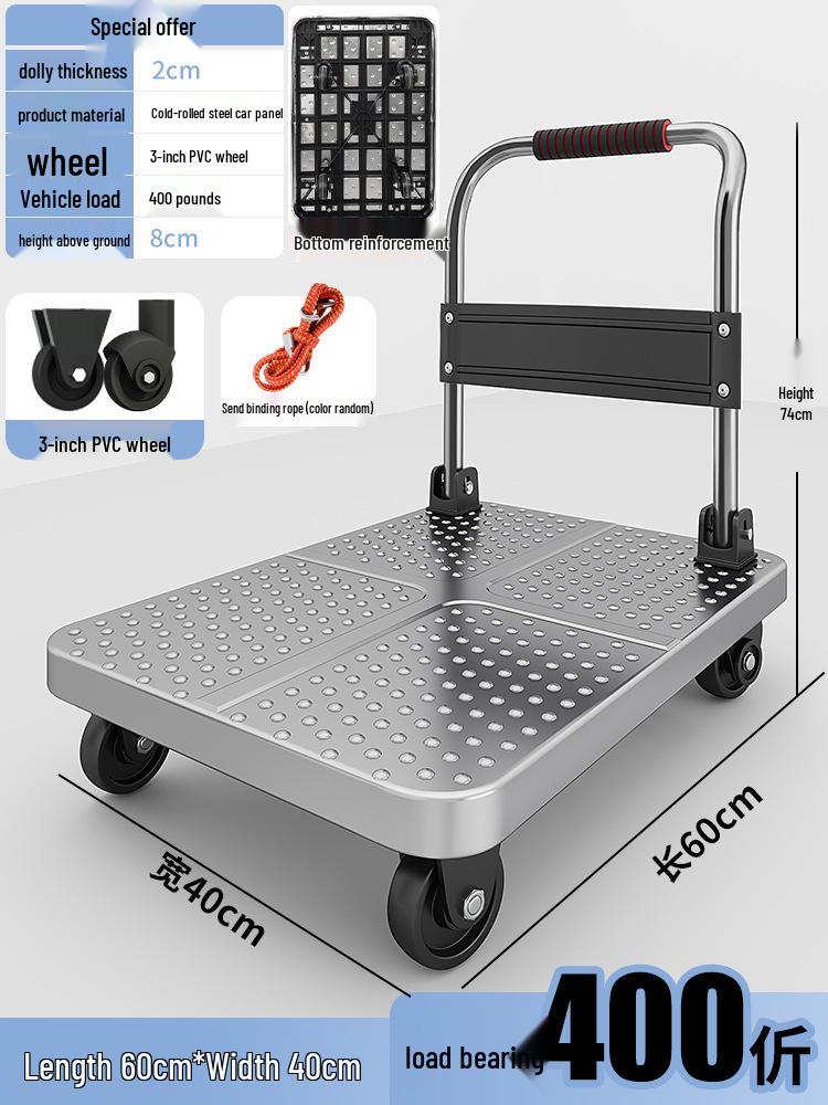 Portable Folding Flatbed Hand Truck Cart