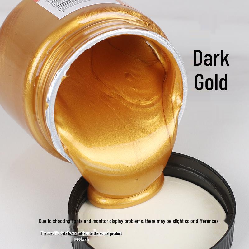 300ml Metallic Perlmutt Gold & Silber Acrylfarbe für Wand- und Handbemalung