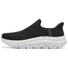 Go Walk Comfortable Soft Low-Top Casual Shoes Men Sneaker Black 217131-BKGY