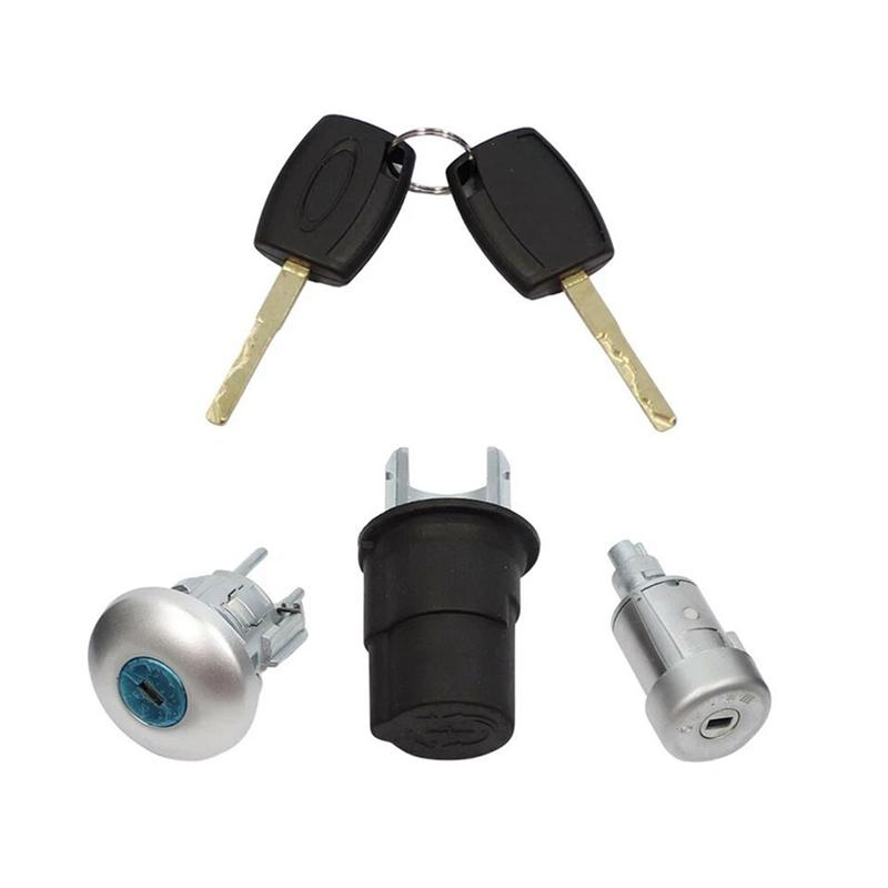 Car Door Bonnet Ignition Lock Cylinder Key Set 2408222 GK31-V22050-GG For Ford Transit MK8 Auto Parts LHD