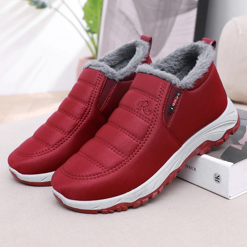 Fashion Men'S Winter New Style With Plush And Thick Snow Boots Warm And Comfortable Cotton Shoes Fashionable And Casual Sports Shoes