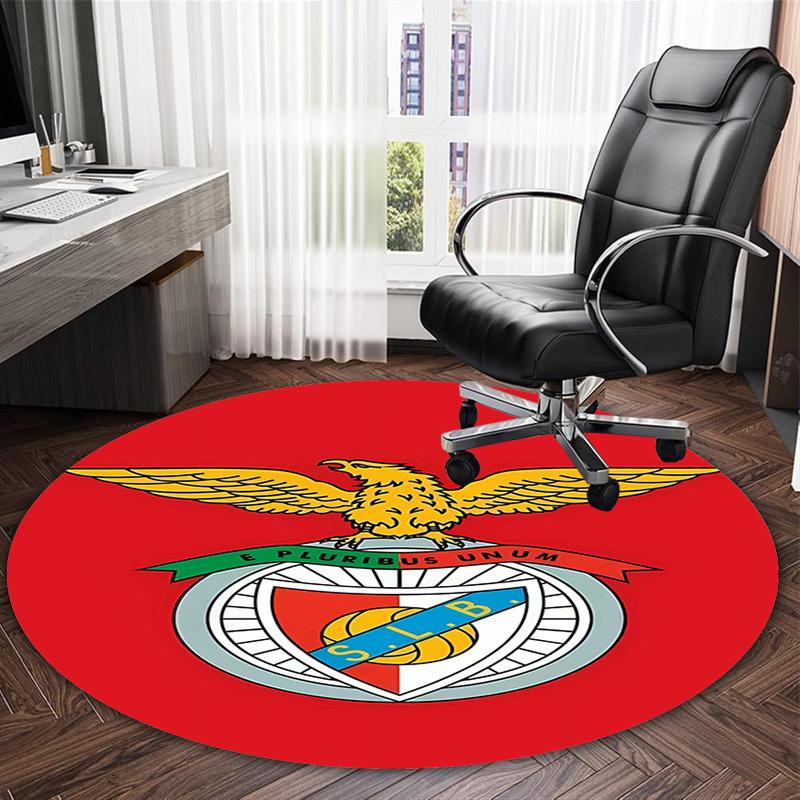 1pc Football Team (18) Print Round Carpet Chair Round Carpet Suitable for Bedroom Living Room Home Decorative Carpet