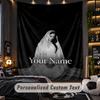 Personalisierte Wandtapisserie, Lana Del Rey Individuell Bedruckter Name, Stoff-Wandkunst für Innenraum-Hintergrund