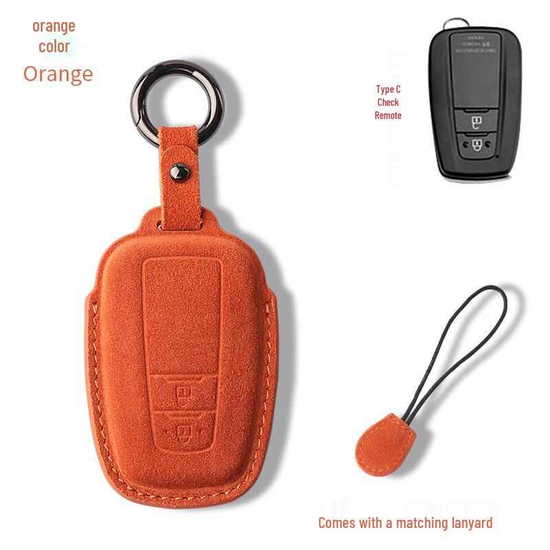 Toyota Corolla Suede & Leather Key Case for Avalon, Camry, Levin, RAV4, Highlander