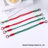 Creative Christmas Mobile Phone Lanyard DIY Kit - Hand-Woven Doll Keychain Pendant