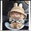 Mini Bambola di Peluche Seggiolino di Sicurezza Kawaii Labubu Bambola Idol Sedile Ornamento Auto Decorazione Accessori per Aromatizzazione Aria Auto