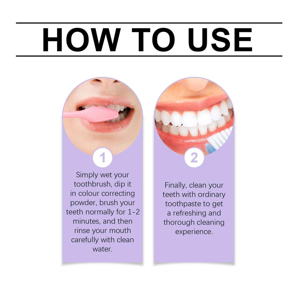 5 Days Teeth Whitening Powder Remove Plaque Stains Dental Calculus Oral Hygiene Cleaning Fresh Bad Breath Tooth Care Products