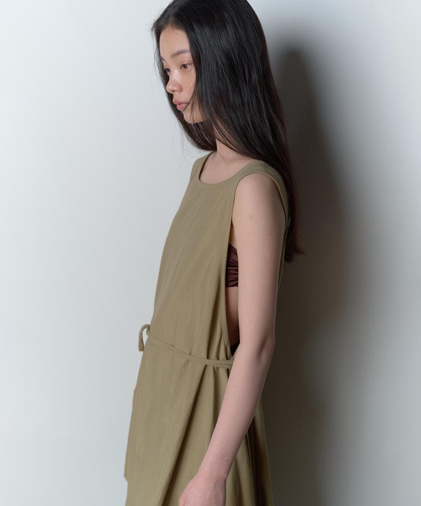 Bopeu Halo Parachute Dress (Khaki)