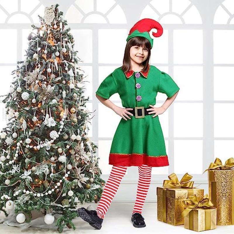 

Рождественские детские костюмы Санта Клаус Костюмы платья для маленьких девочек Рождественские костюмы Костюмы для выступлений для мальчиков и девочек Выступление на балу 170cm