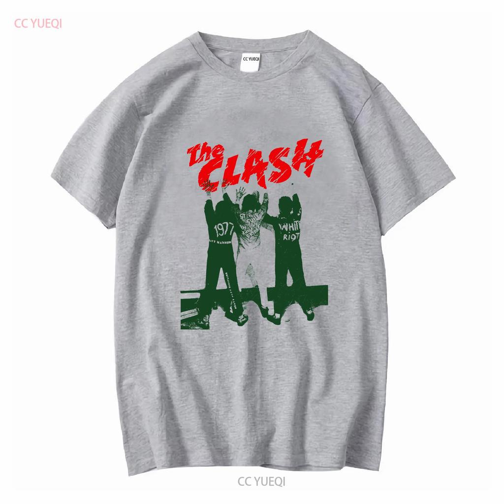 The Clash T Shirt Singles Box Sound System Vanilla Tapes Joe Strummer vintage Washed Breathable homme Versatile fashion Soft