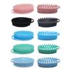 Reusable Silicone Bath Brush With Hanging Hook For Effective Skin Cleansing