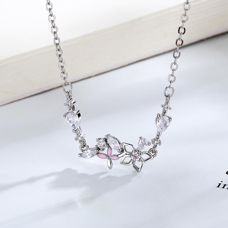 Lindon Damen-Halskette mit Anhänger, Kupferlegierung, Zirkon, modisches Geschenk