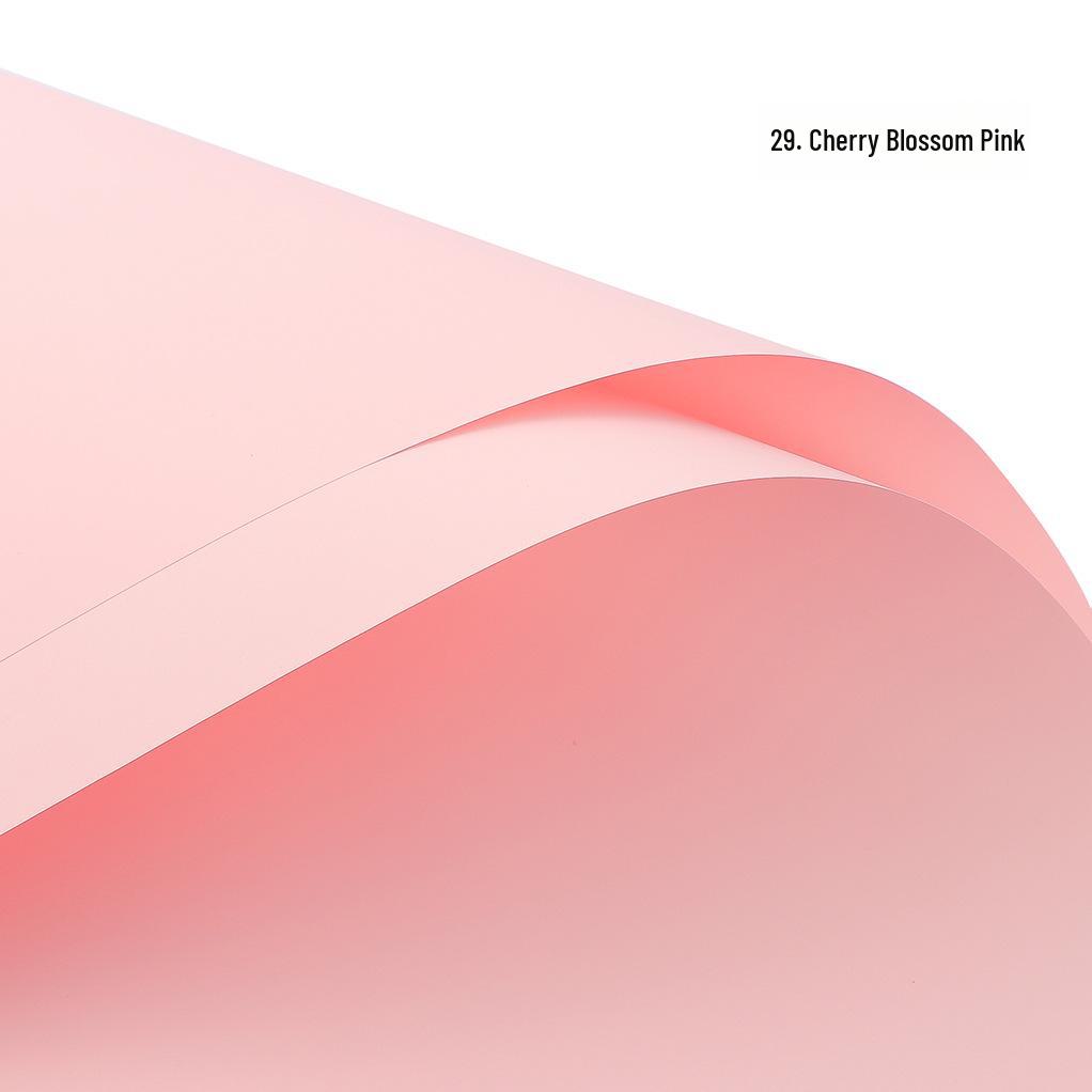 Korean Style Waterproof Flower Wrapping Paper - Pure Color Bouquet Packaging Material