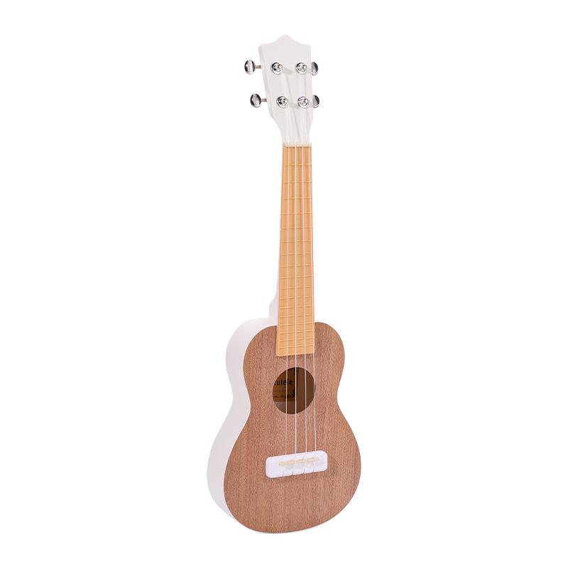Milky White Peach Core Solid Wood Ukulele with High Aesthetic Appeal