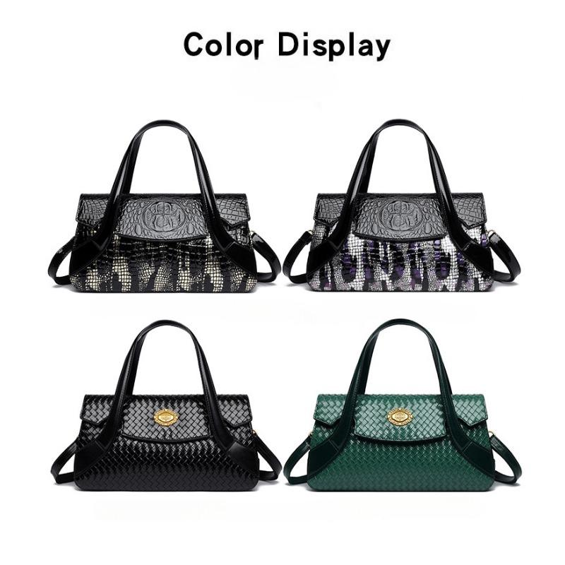 New European and American Retro Fashion Large Capacity Single Shoulder Crossbody Portable Women's Bags Wholesale Urban Minimalist Snake Pattern Bags