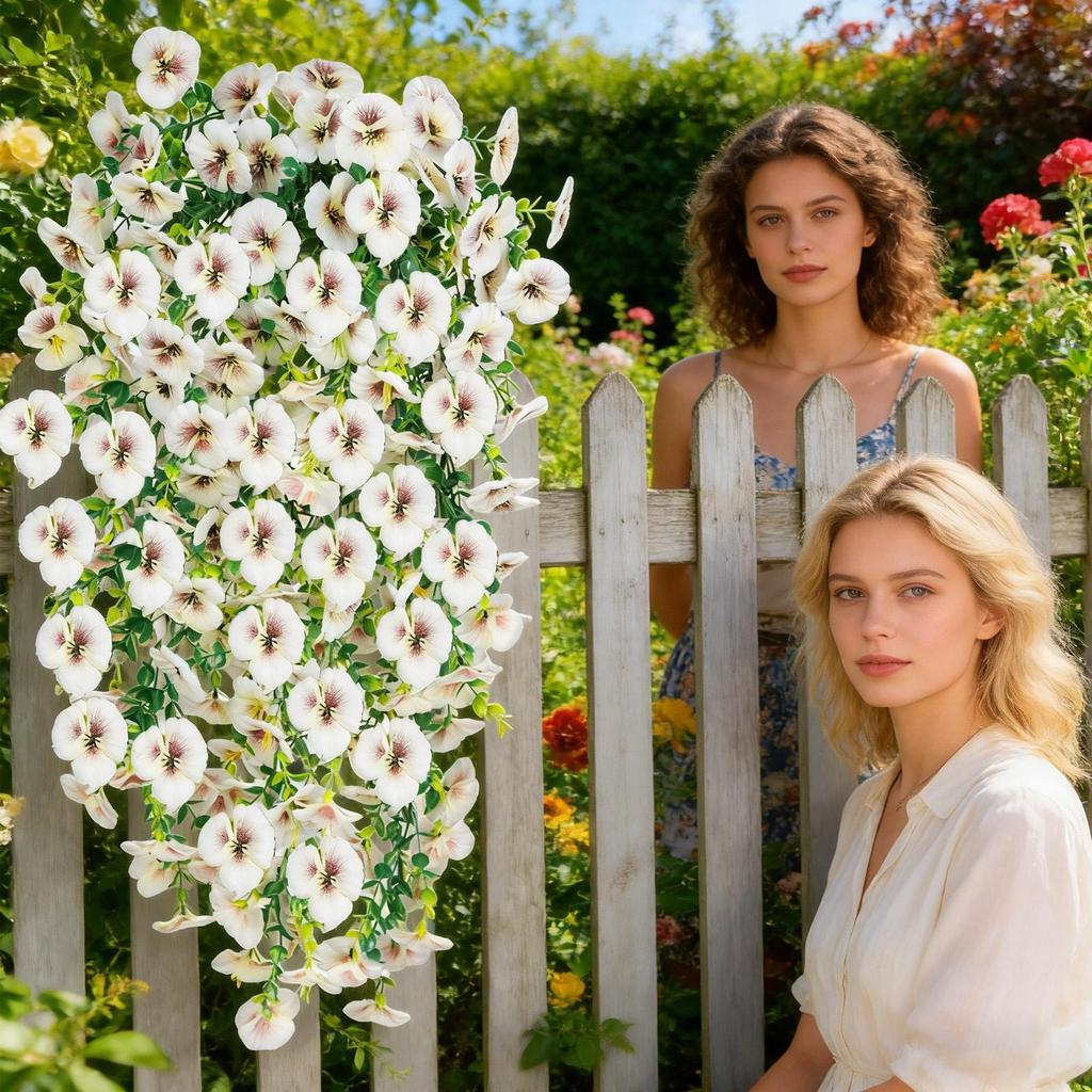 Artificial Flowers For Outdoors 2 Pieces Artificial Realistic Decorations Realistic Outside Flowers For Home Patio Deck Door
