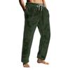 Herren Kordelzug Tasche Flanellhose Homewear Schlafhose