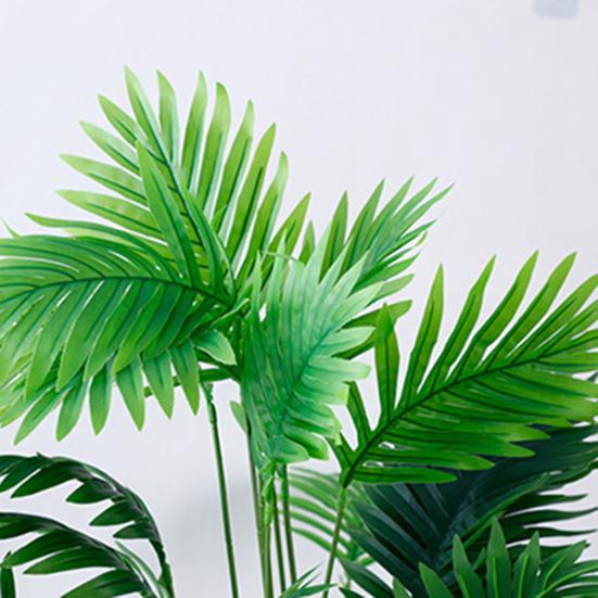 Künstliche Areca-Palme Pflanze Gefälschte Tropische Palme UV-Beständig Faux Grüne Pflanze für Sonntagsblumengesteck Hawaiianische Luau Dschungel Strandparty Dekoration
