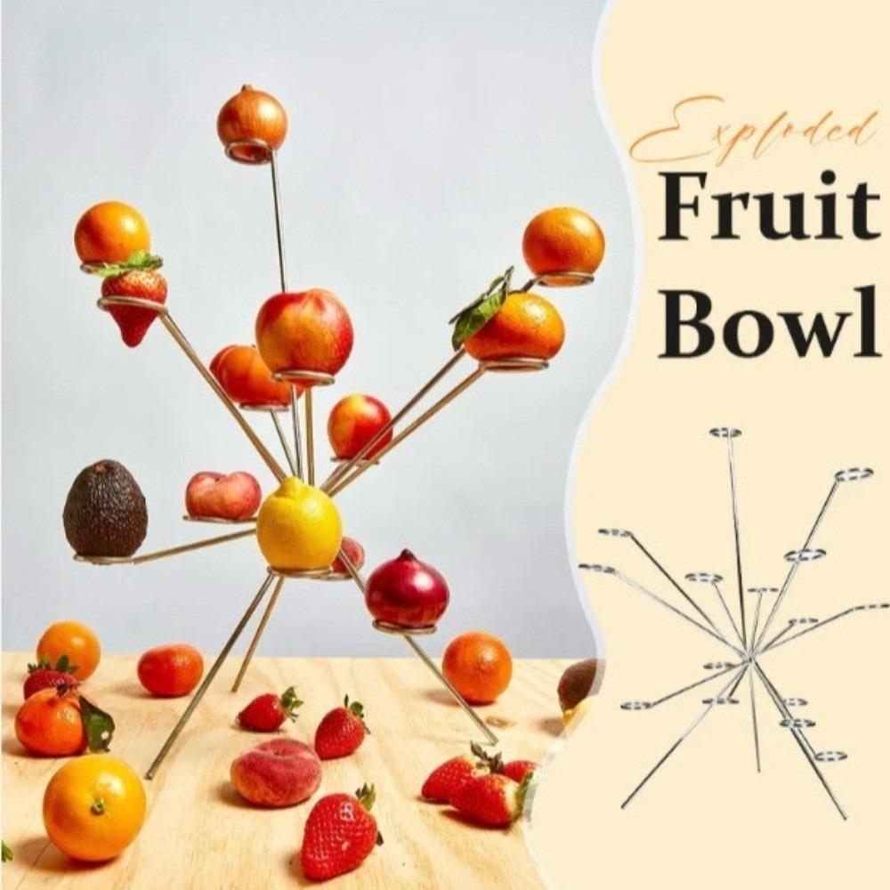 Simple Metal Fruit Bowl Sturdy Table Fruit Tray Creative Fruit Storage Rack Home Decoration