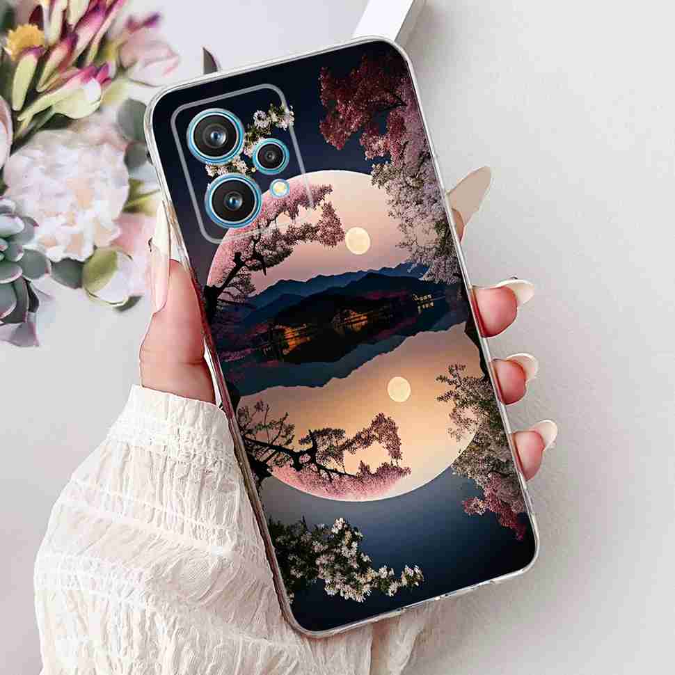 For Oppo Realme 9 Pro+ RMX3392 Case Fashion Painting Soft Silicone Cover For Realme 9Pro Plus RMX3393 6.43" Flower Phone Shell