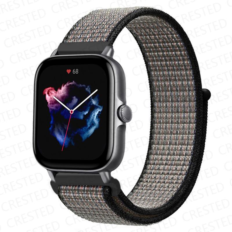 20mm 22mm Watch Band For Amazfit GTS/2/2e/4/3/mini GTR 4/2/3/Pro 47mm stratos 3 Nylon Bracelet pulseira correa Amazfit bip strap