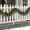 Christmas Garland Soft Weather-Resistant Festive Decoration Artificial Greenery Cedar Garland for Indoor Outdoor Fireplace