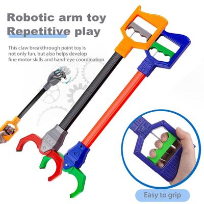 Dětská hračka s drápem, nastavitelná plastová robotická ruka, sběrací nástroj, simulovaná mechanická ruka, dětská sběrací ruka, interaktivní hračka
