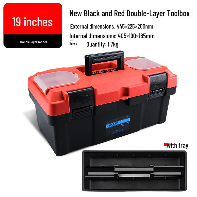 

Portable Multifunctional Plastic Tool and Storage Box for Home or Car Repair