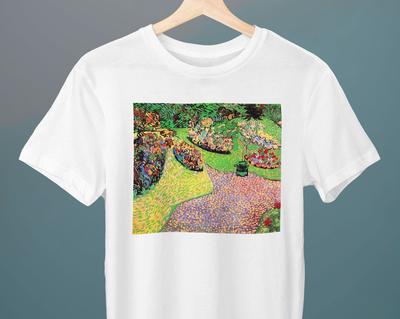 Garden In Auvers, Vincent Van Gogh Painting, Unisex T-Shirt, Art T-Shirt, Fine Art T-Shirt, Gift for Her, Gift for Him, Art Lover Gift