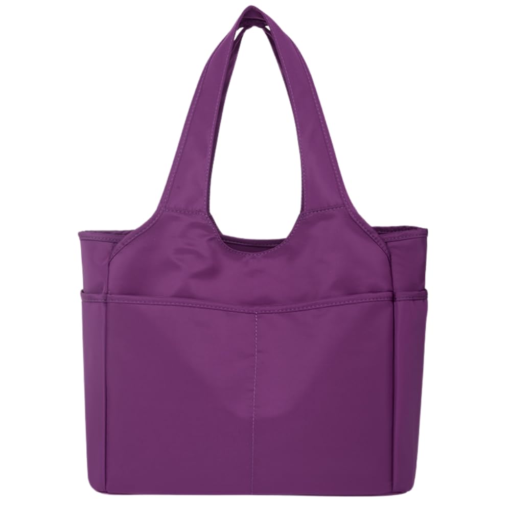 [ideastore] Большая вместимость, легкая нейлоновая спортивная сумка для женщин (фиолетовый)