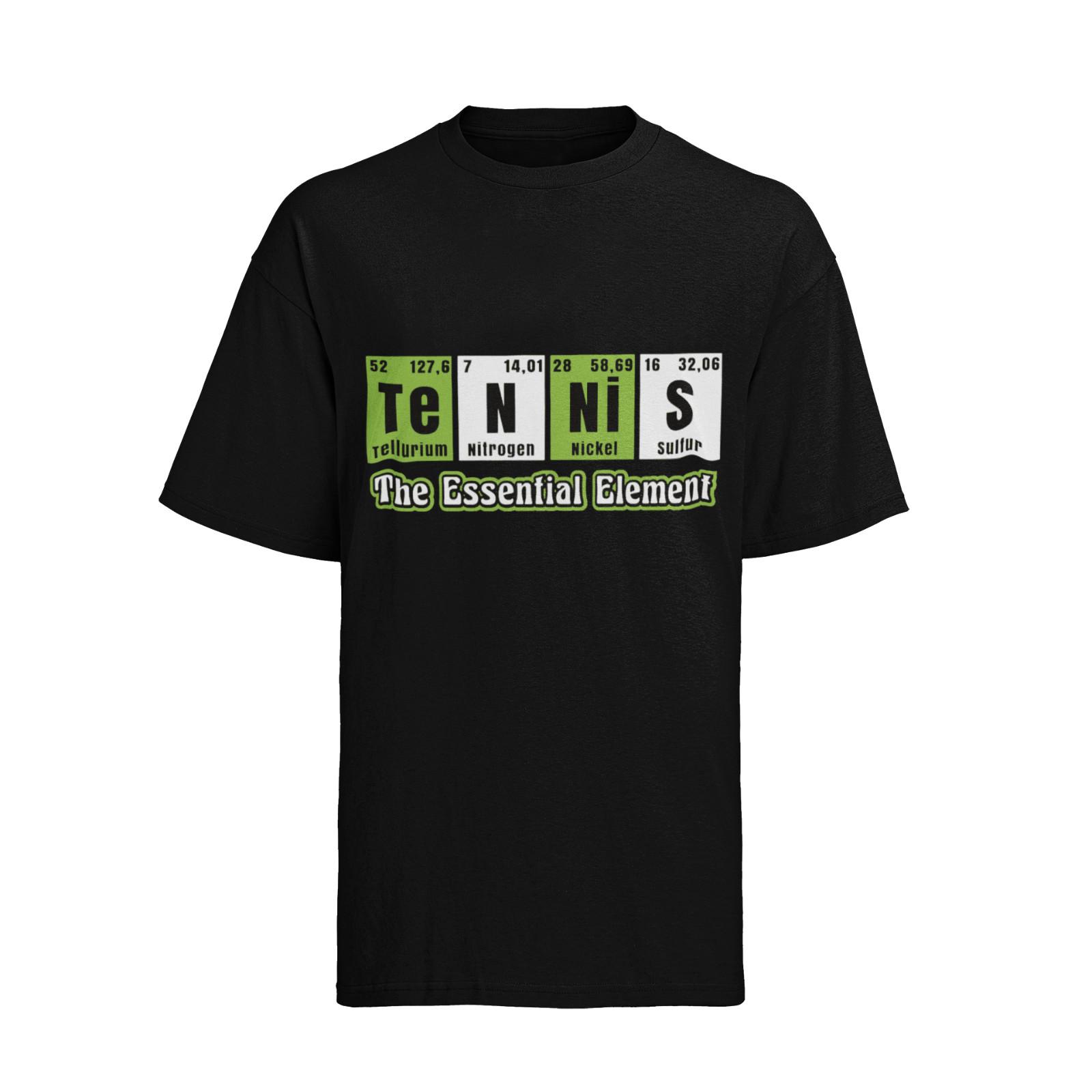 

Herren Bio Baumwolle T-Shirt Mens Womens Tees Top Sport Motive Tennis Wimbelton periodensystem 2XL