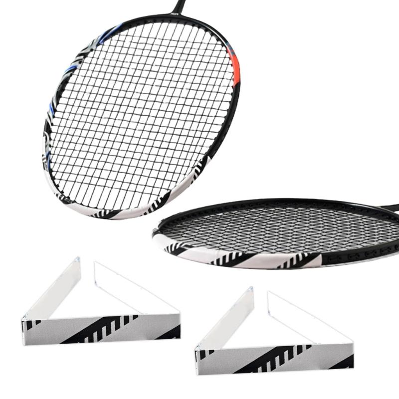 2Pcs Tennis Rackets Paddle Head Protections Tape Racquet Head Edge Guard Badmintons Rackets Head Protector Sticker