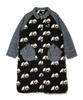 [go Slow Caravan] 330213 Original Jacquard Boa Concho Coat, Brown, Free Size
