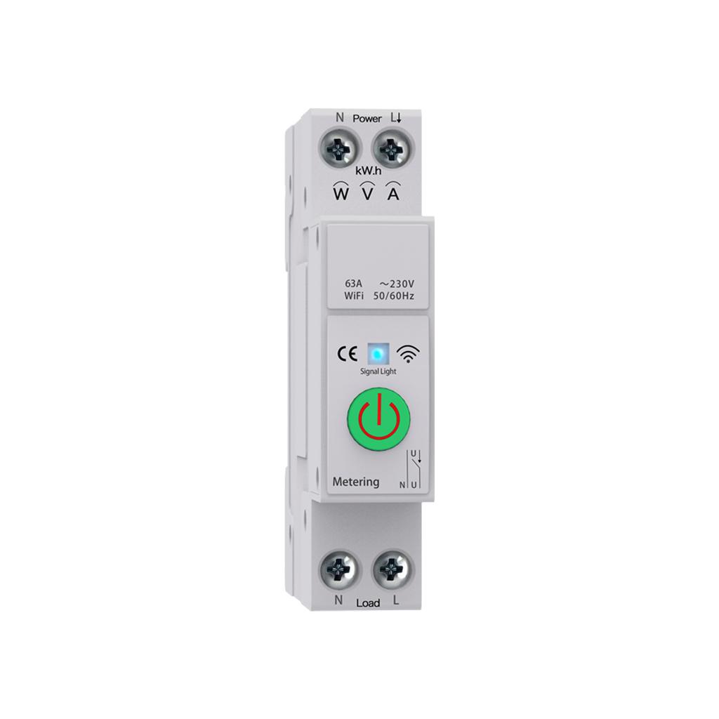 Smart Circuit Breaker TY APP WiFi Enabled Circuit Breaker 63A Monitor Power Consumption Control Timer Electricity