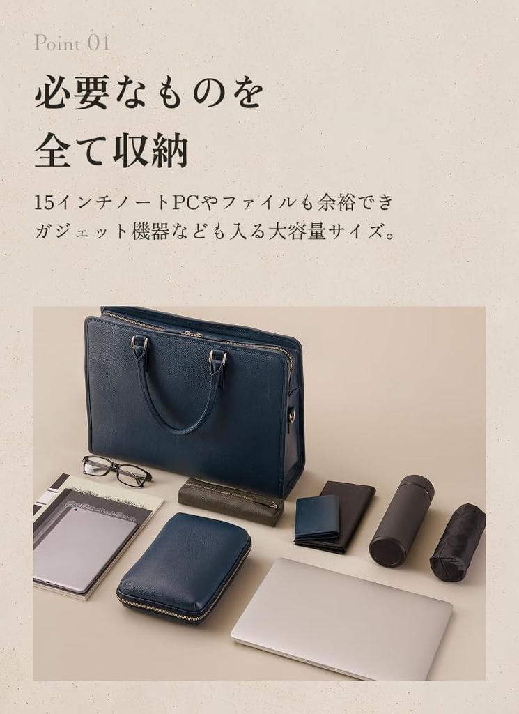 [LIB] Businesstasche, Wasserabweisendes Originalleder, Echtes Rindsleder, Unisex, Passend für 15-Zoll-PCs, Selbststehend, Doppelter Reißverschluss (Schwarz