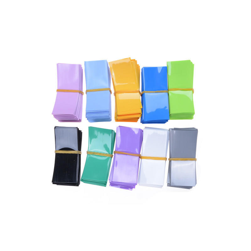 100Pcs 18650 Battery Wrap Pvc Heat Shrink Tubing Pre-Cut Precut