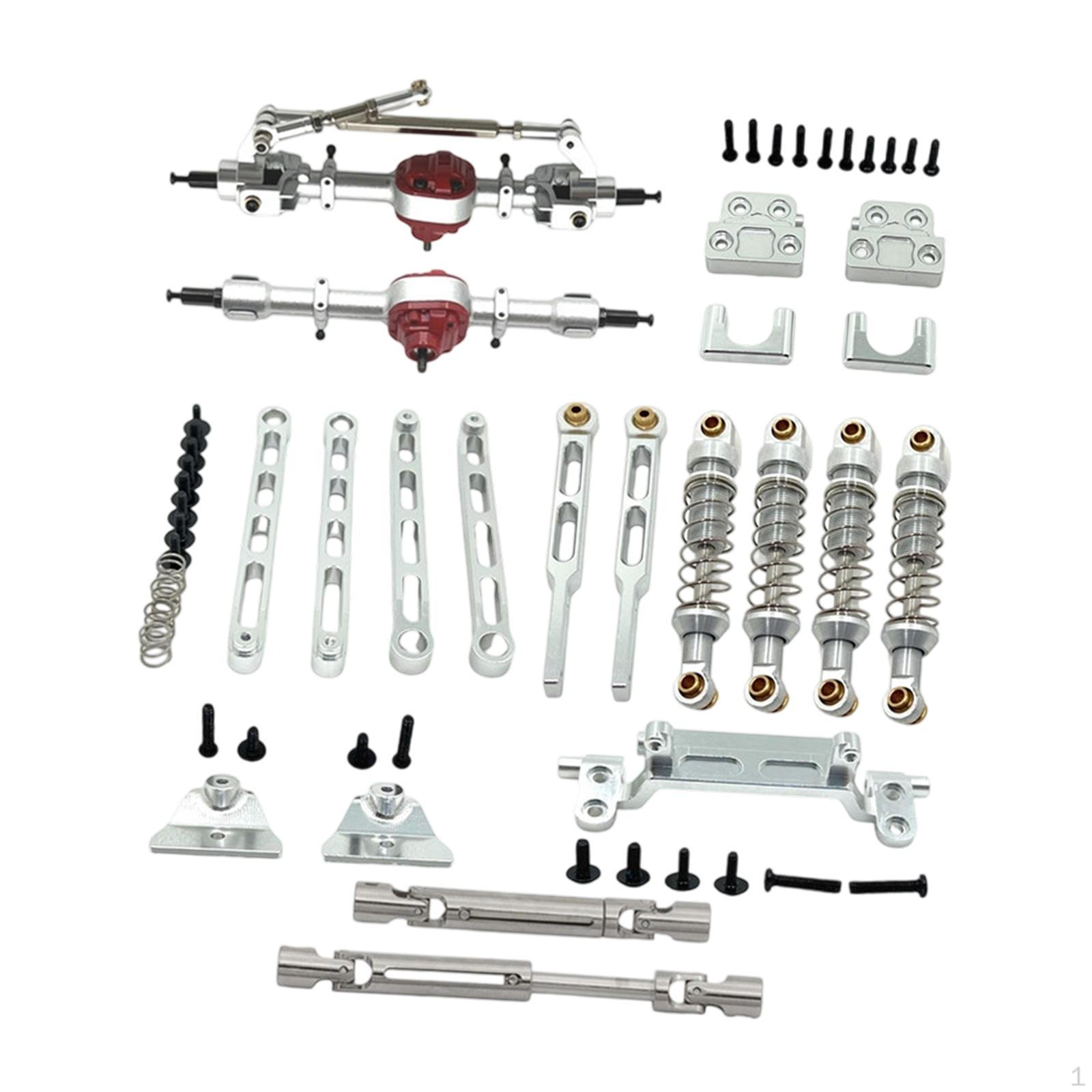 

1/12 RC Car Axle Rods Modification Accessories Easy Installation Shock Absorber Mounts Pull for срібний